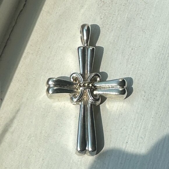 LAGOS “CAVIAR Collection"”  Silver and 18k Gold Pendant - Picture 4 of 5